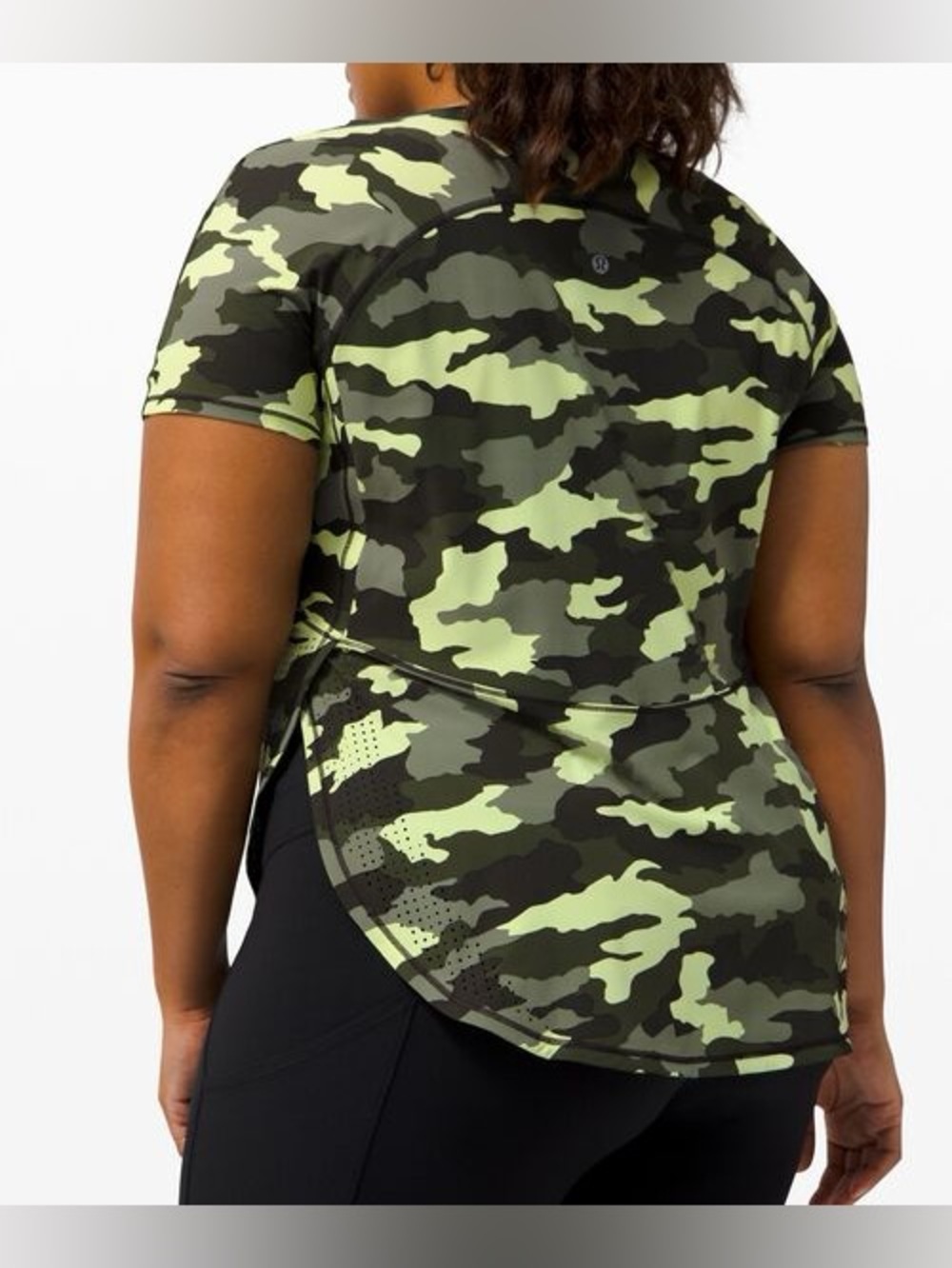 Lululemon Athletica UVP Run SS shirt Rare Camo Colorway with Signature logo